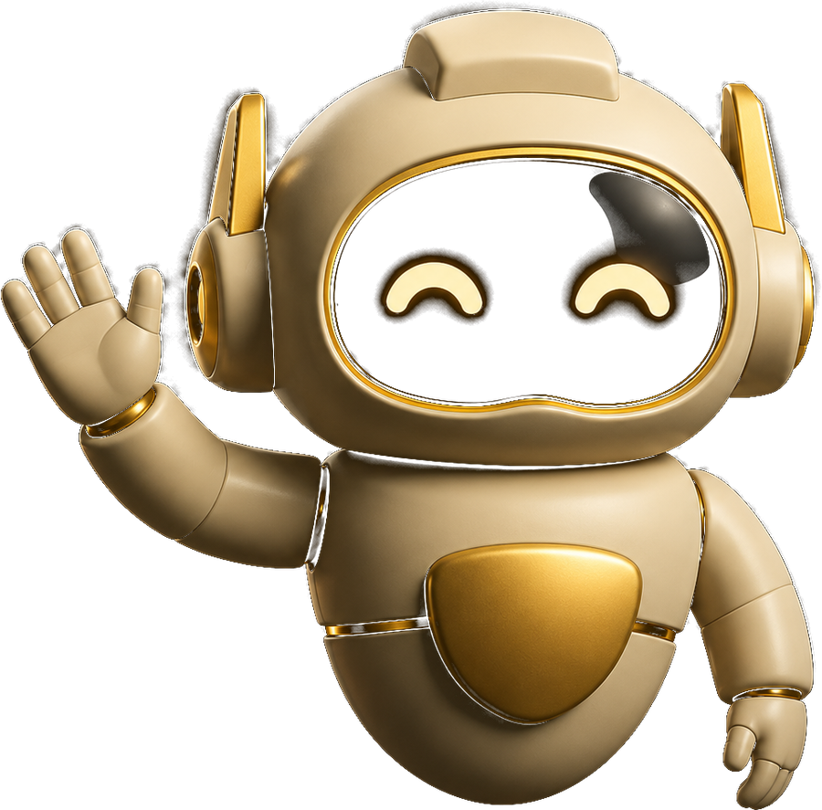 Robot asistente de ELORIDEN saludando